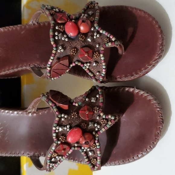 YELLOWBOX CRANE MULTI STONE SANDAL - Picture 2 of 8